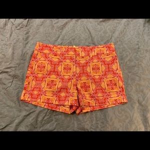 New York & Co Paisley Cuffed Shorts